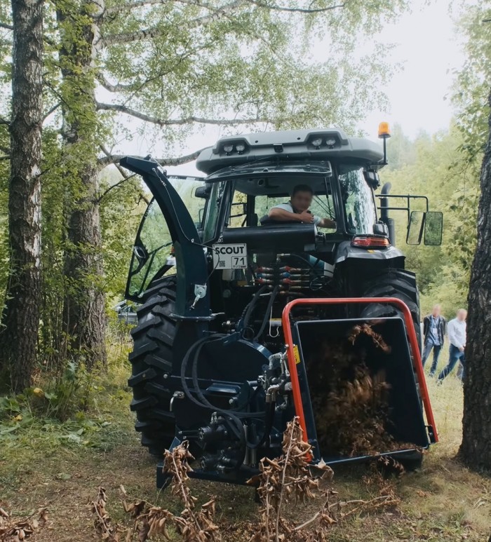 Измельчитель веток коммунальный СКАУТ BX62R с гидрозахватом