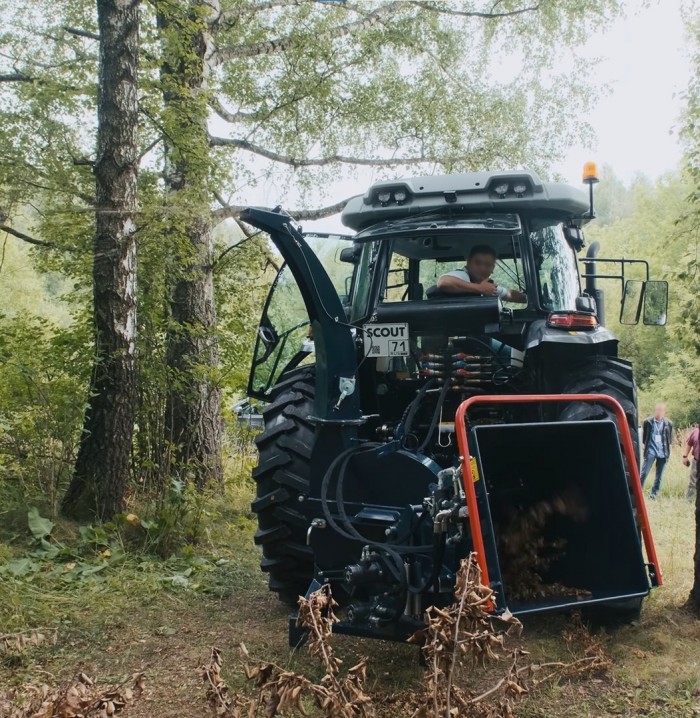 Измельчитель веток коммунальный СКАУТ BX62R с гидрозахватом