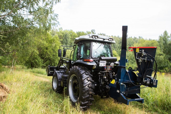 Измельчитель веток коммунальный СКАУТ BX62R с гидрозахватом