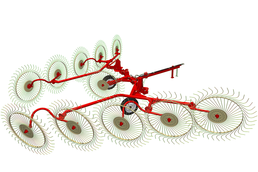 Грабли валковые прицепные АЗАС ГВКП-7.10 BRAVO