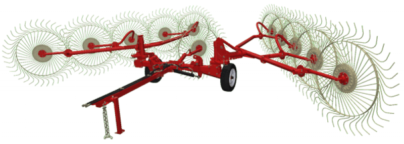 Грабли валковые прицепные АЗАС ГВКП-7.10 BRAVO