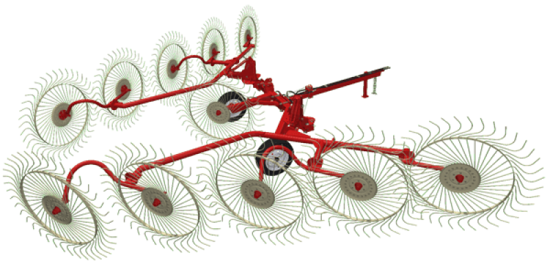 Грабли валковые прицепные АЗАС ГВКП-7.10 BRAVO