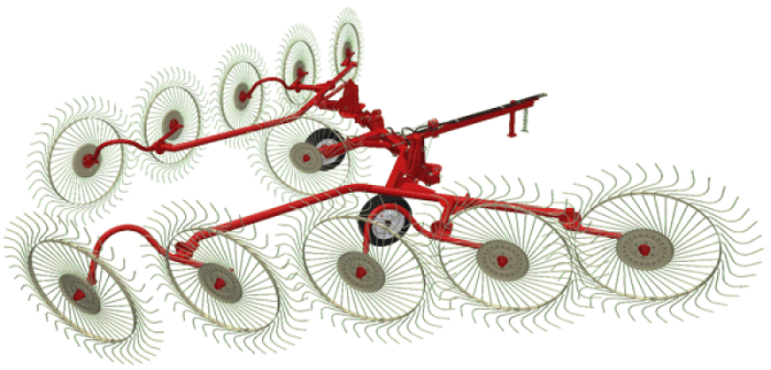 Грабли валковые прицепные АЗАС ГВКП-7.10 BRAVO