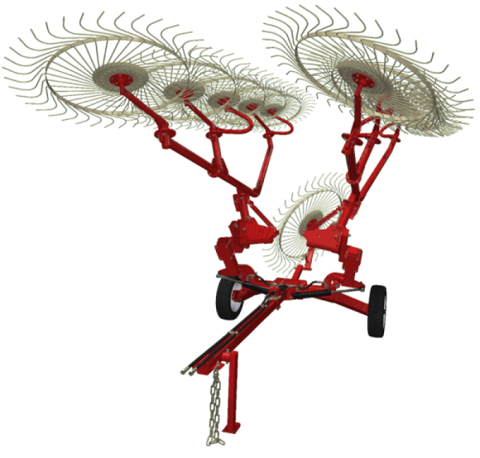 Грабли валковые прицепные АЗАС ГВКП-7.10 BRAVO