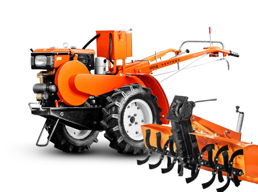 Мотоблок Кентавр 1015Д (Toyokawa) + почвофреза