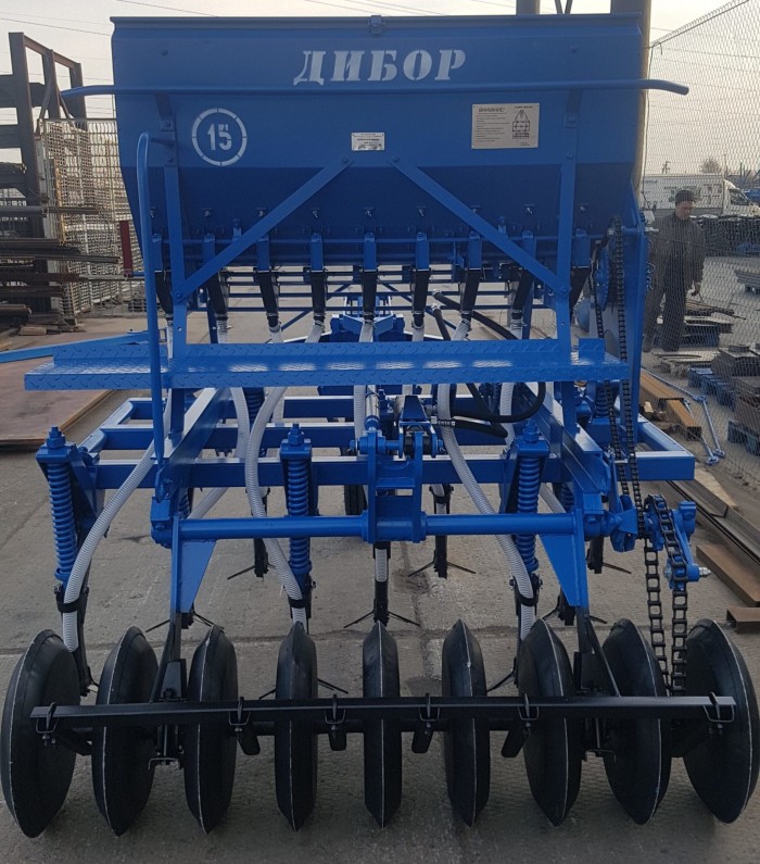 Сеялка-культиватор зернотуковая ДиборЭкспорт СКП-2.1Б.У для полосного посева