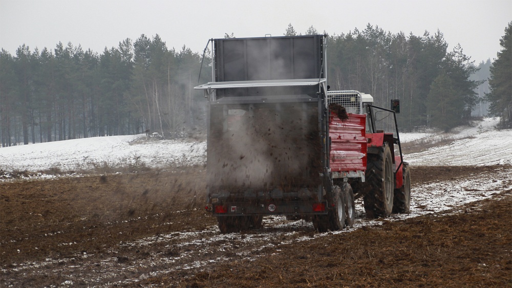 Навозоразбрасыватель Metal-Fach N-280/2 адаптер 4 шнека 10 тонн