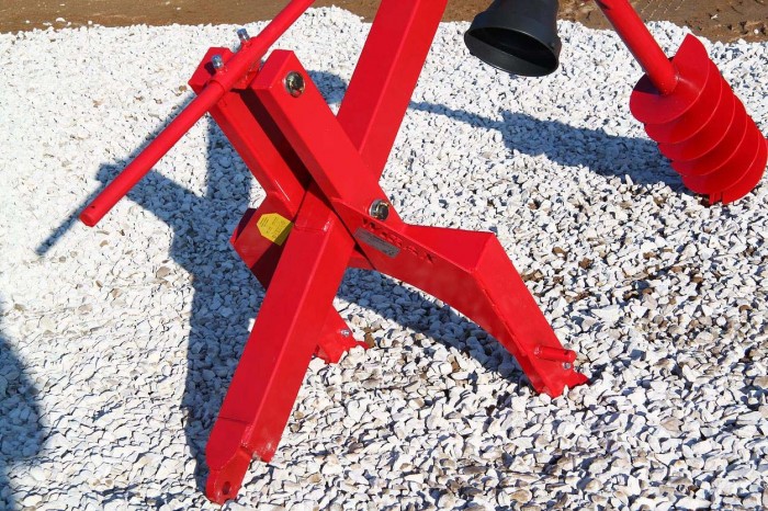 Бур навесной Wirax WR со сменными шнеками 250, 500 mm