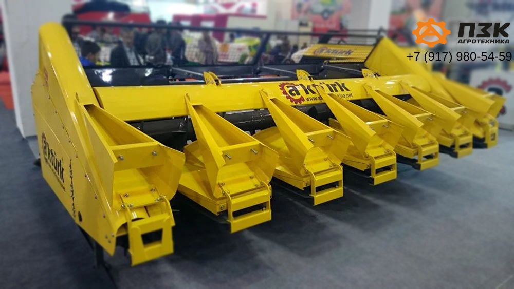 Жатки для уборки подсолнечника Akturk Makina 6 рядов (рядковая, с измельчителем)