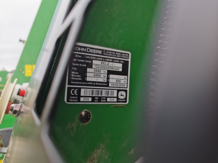 Пресс-подборщик John Deere 592 MaxiCut б/у