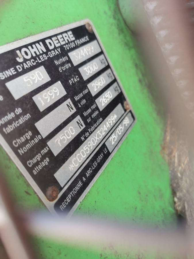 Пресс-подборщик John Deere 590 б/у