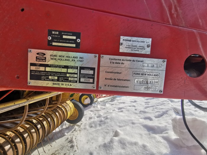 Пресс-подборщик New Holland 650 б/у