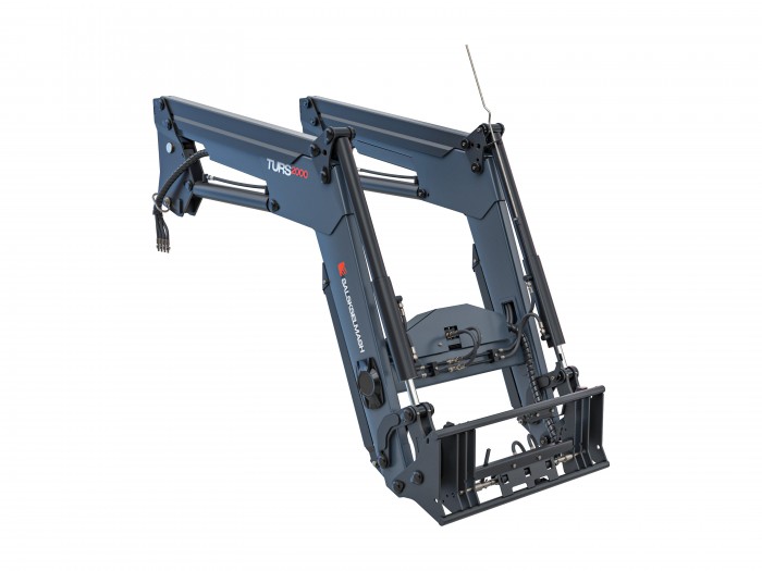 Погрузчик фронтальный Сальсксельмаш TURS-2000-0Д-1221 с джойстиком / плавающим положением / выворот ковша 100° для BELARUS 1221(.2.3)/1523