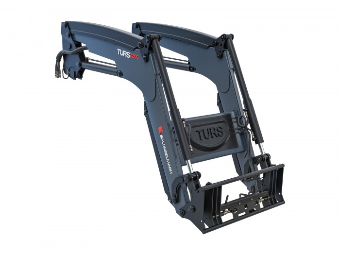 Погрузчик фронтальный Сальсксельмаш TURS-2200-0Д с джойстиком / плавающим положением / выворот ковша 100° для BELARUS 1221(.2.3)/1523