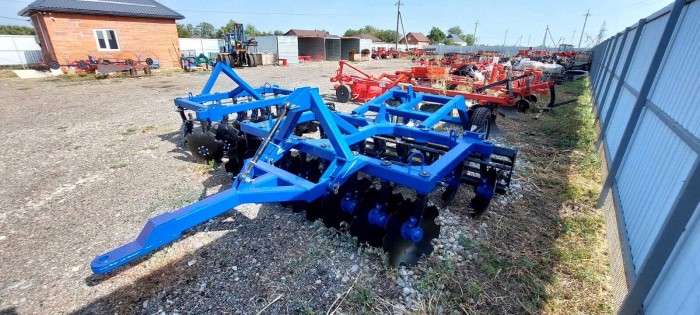 Борона прицепная КалинаАгро БДМ 2.4Х2П с планчатым катком из полосы