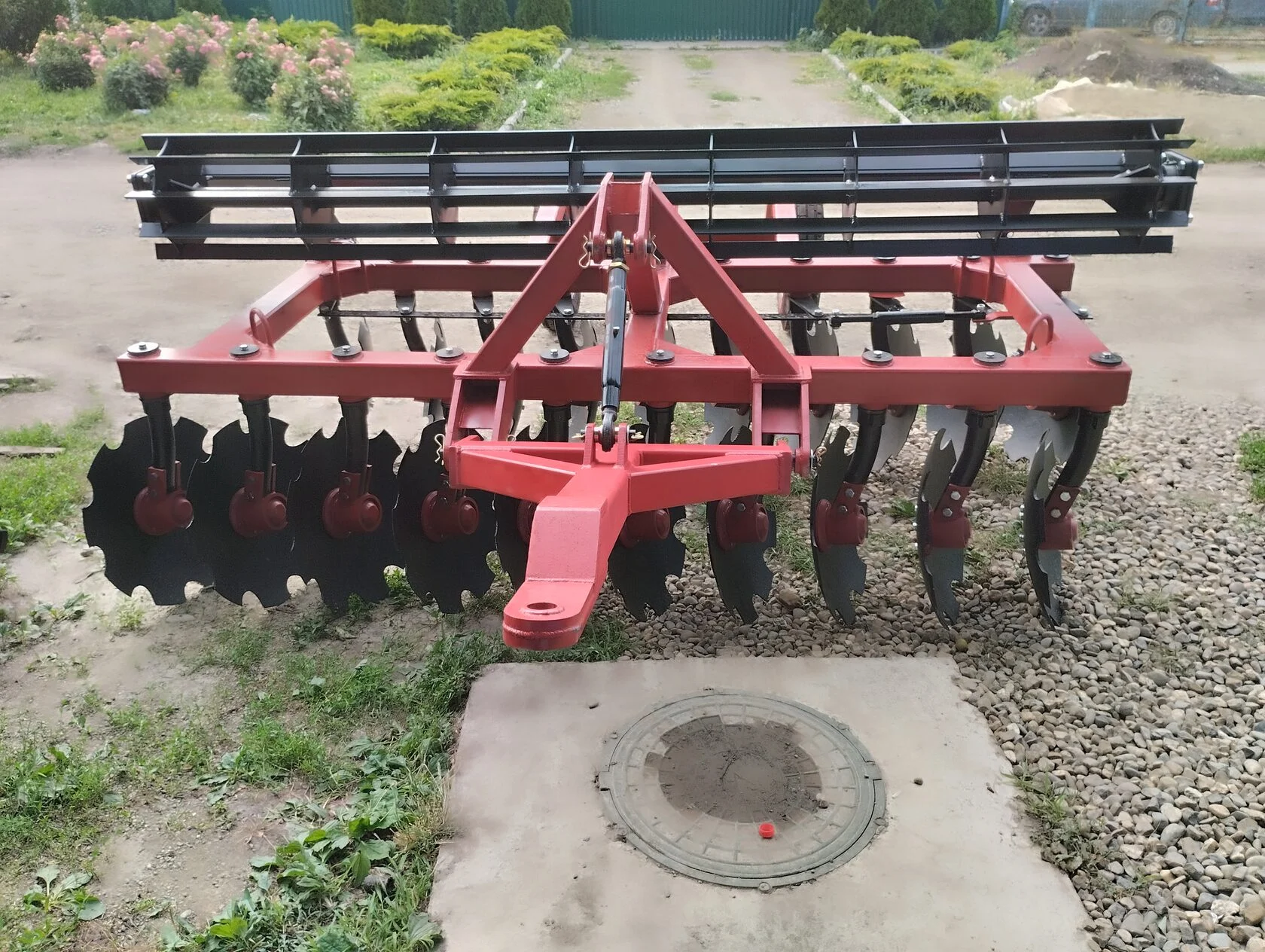 Борона прицепная КалинаАгро БДМ 2.8Х2П с планчатым катком из полосы