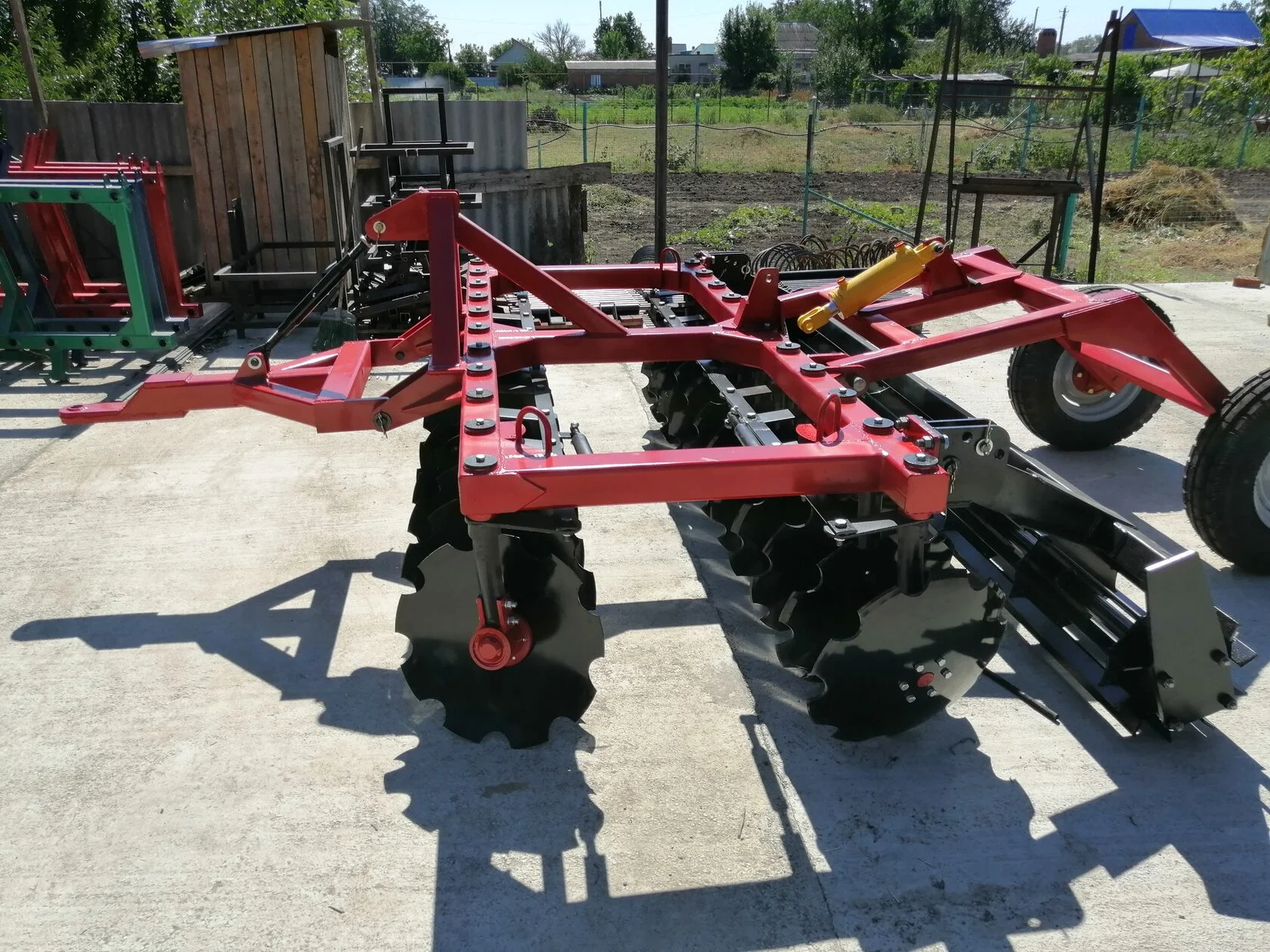 Борона прицепная КалинаАгро БДМ 3.0Х2П с планчатым катком из полосы