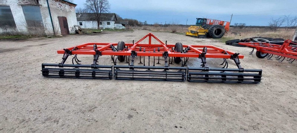 Культиватор стрельчатый прицепной КалинаАгро КСП - 6.0S с планчатым катком из полосы