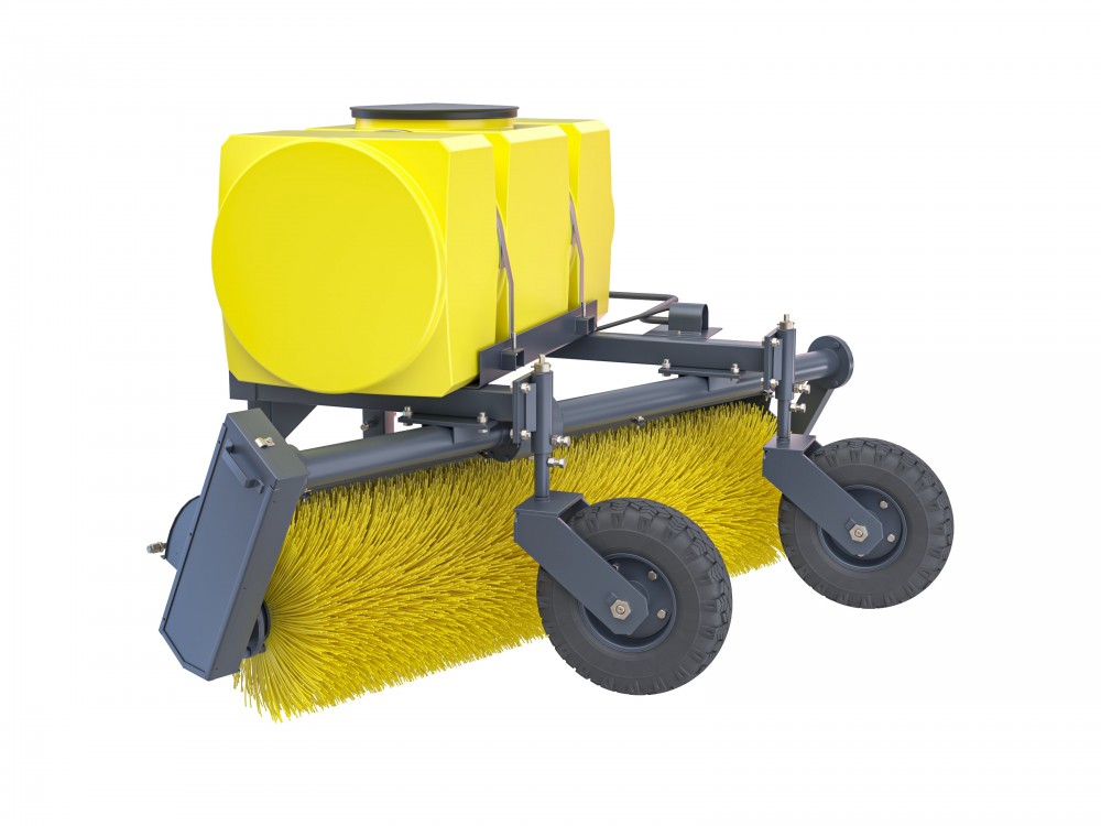 Коммунальная щетка с поливом 500 л. Сальсксельмаш МК-7 (колеса 5х10)