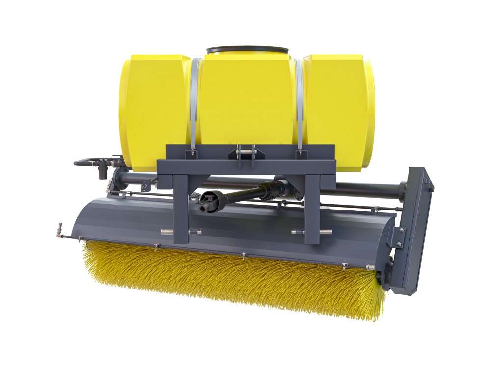 Коммунальная щетка с поливом 500 л. Сальсксельмаш МК-7 (колеса 5х10)