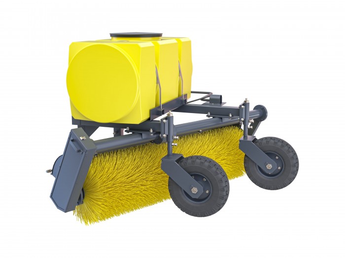 Коммунальная щетка с поливом 500 л. Сальсксельмаш МК-7 (колеса 5х10)