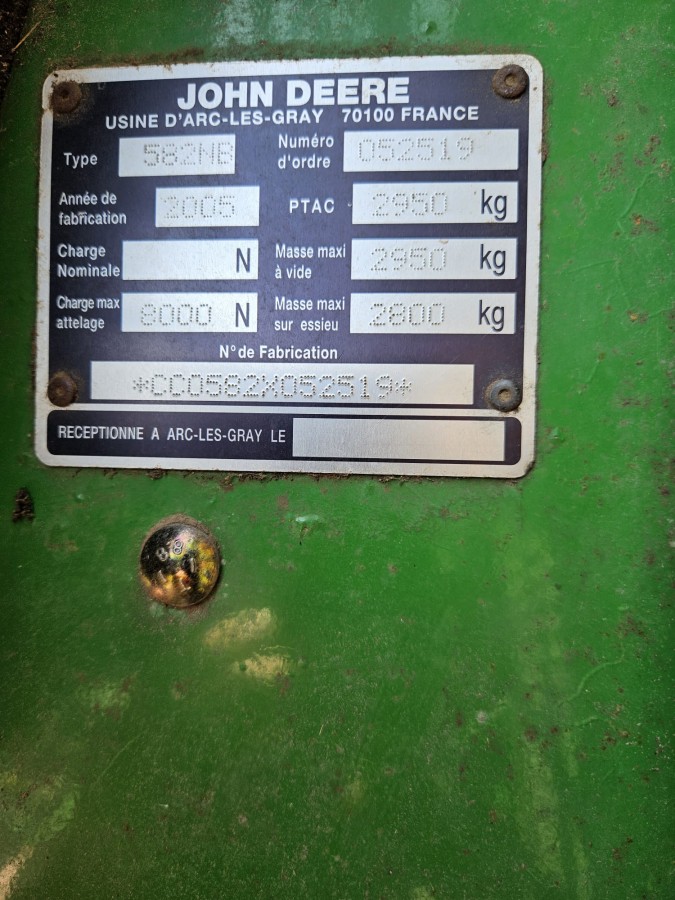 Пресс-подборщик John Deere 582 MaxiCut б/у