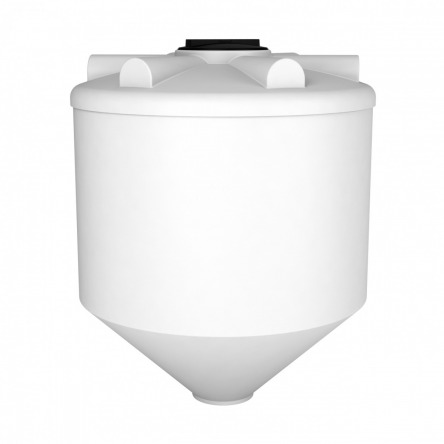 Емкость конусная 60 градусов белая, крышка 450 мм