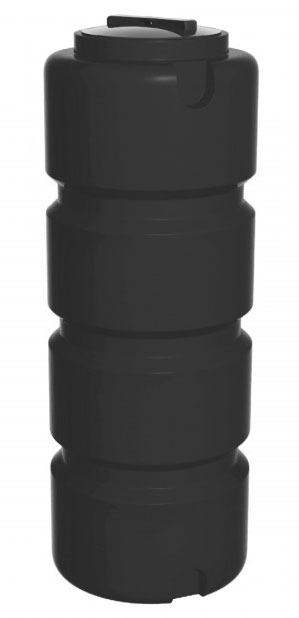 Ёмкость ЭВЛ 350 л. чёрная, крышка 350 мм