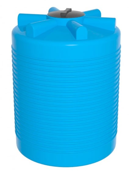 Ёмкость ЭВЛ 1000 л. голубая с отводами