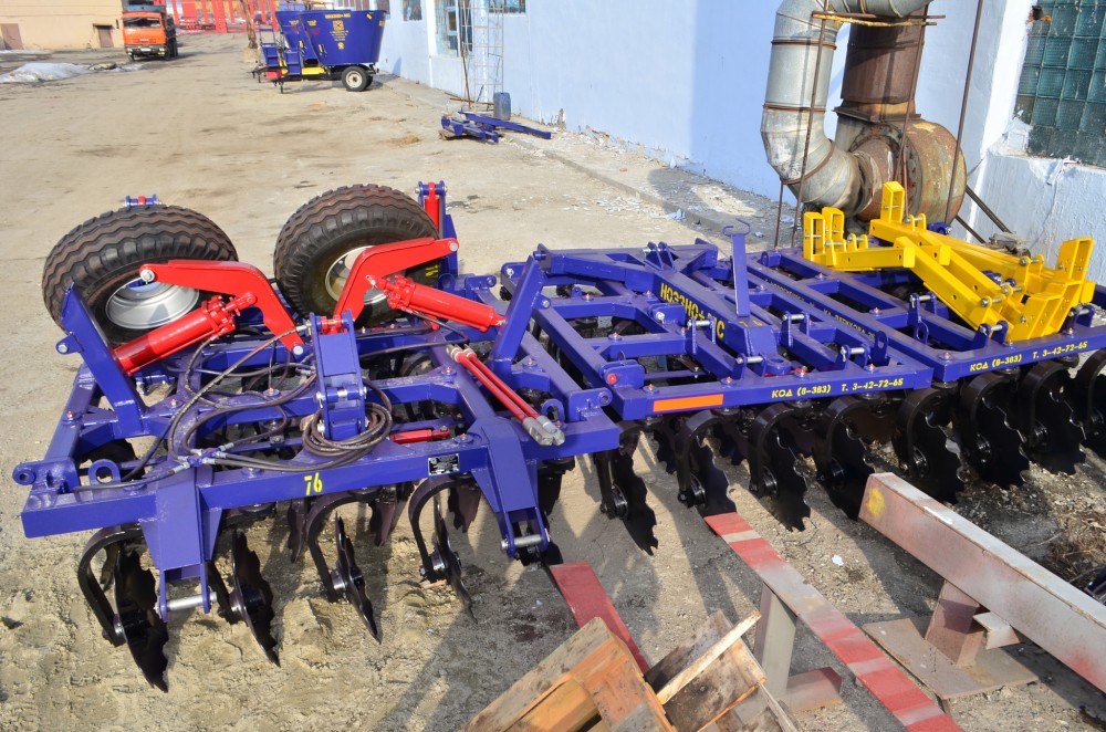 Складывающийся комбинированный агрегат дисковый СКАД-5,8×4. захват 6 м