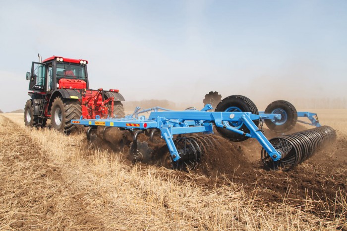 Борона дисковая полуприцепная DANA БДП-6х4М (с катком спиральным) (Диски РЗЗ)