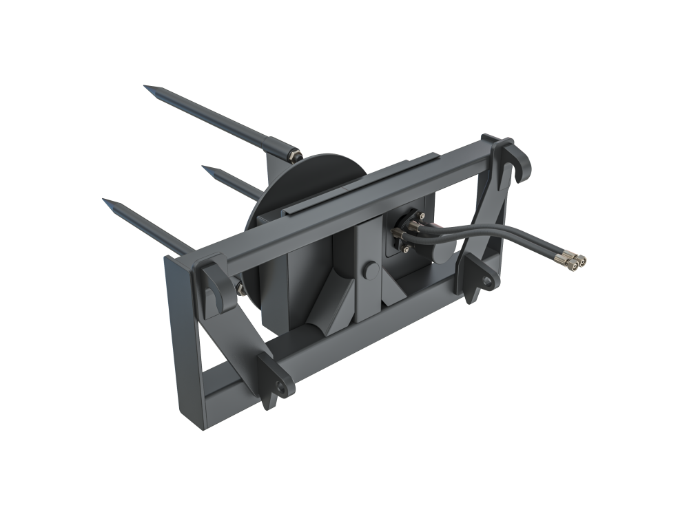 Размотчик рулонов сена КУН(TURS)-2000-37Д для погрузчика с джойстиком