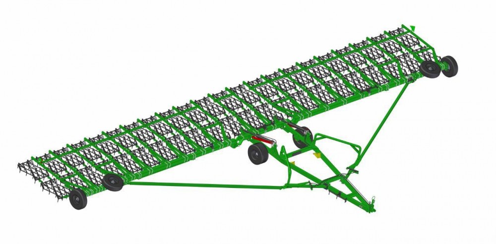 Сцепка зубовая гидрофицированная KAMA LEOPARD 22 с жесткими тягами