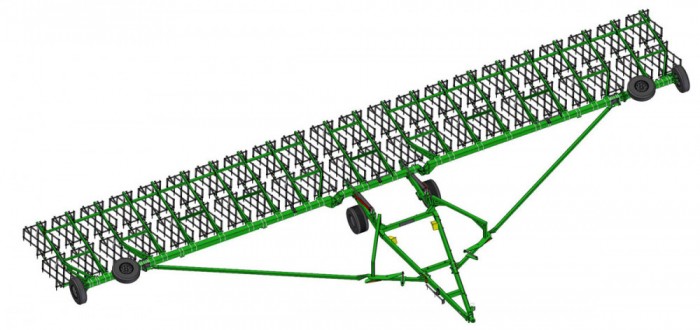 Сцепка зубовая гидрофицированная KAMA LEOPARD 22 с жесткими тягами