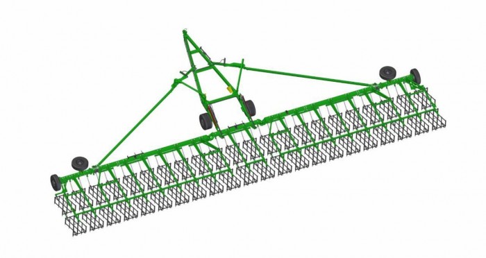Сцепка зубовая гидрофицированная KAMA LEOPARD 22 с жесткими тягами