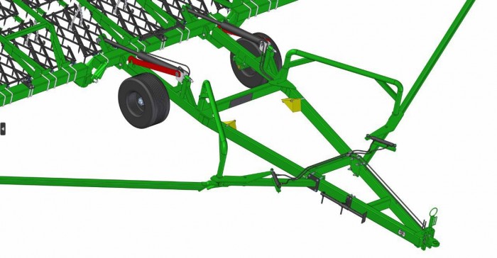 Сцепка зубовая гидрофицированная KAMA LEOPARD 22 с жесткими тягами