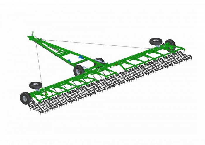Сцепка однорядная зубовая гидрофицированная KAMA MANUL 12