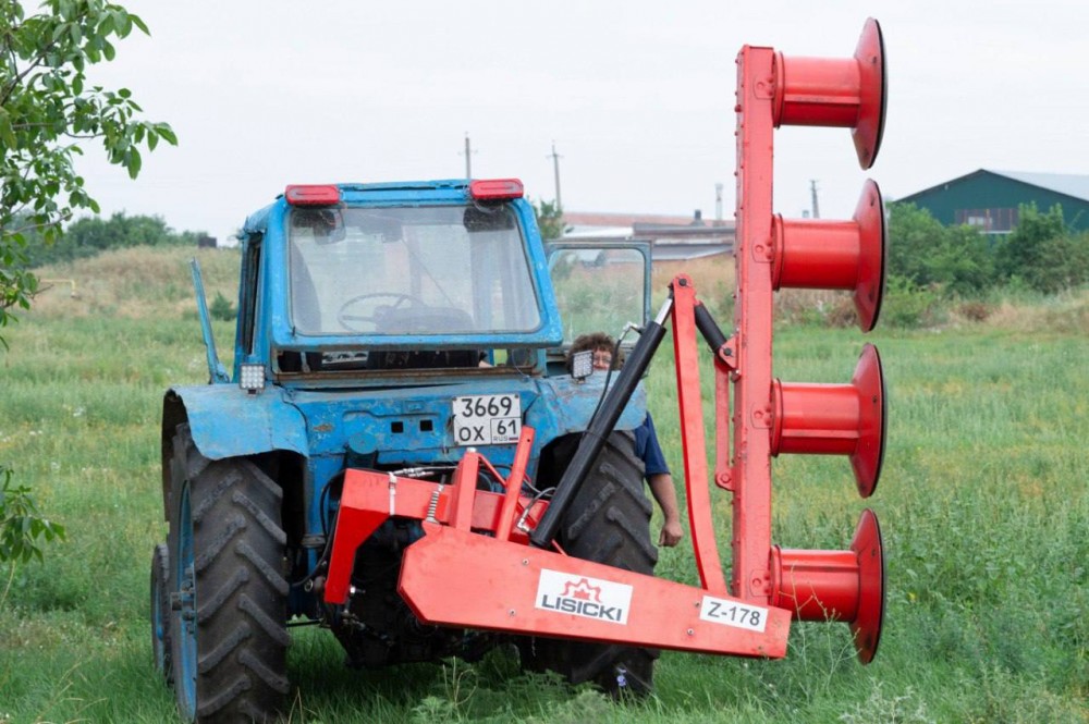 Роторная косилка Lisicki Z-178/4 шириной 2,4 м, с карданным валом
