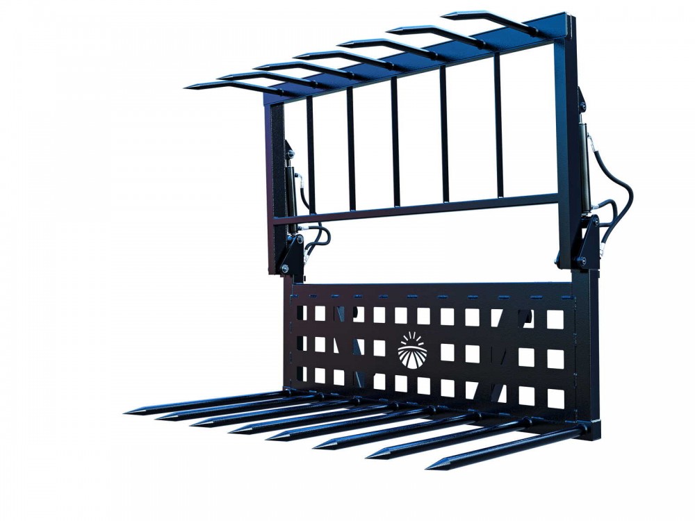 Вилы для сена (обьем 1.1 м³, 2 гидроцилиндра на прижим)