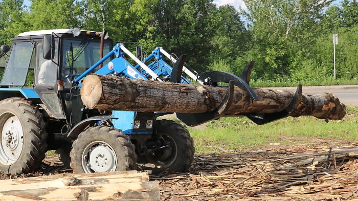 Вилы для леса с прижимом