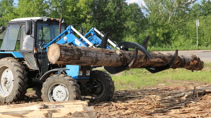 Вилы для леса с прижимом